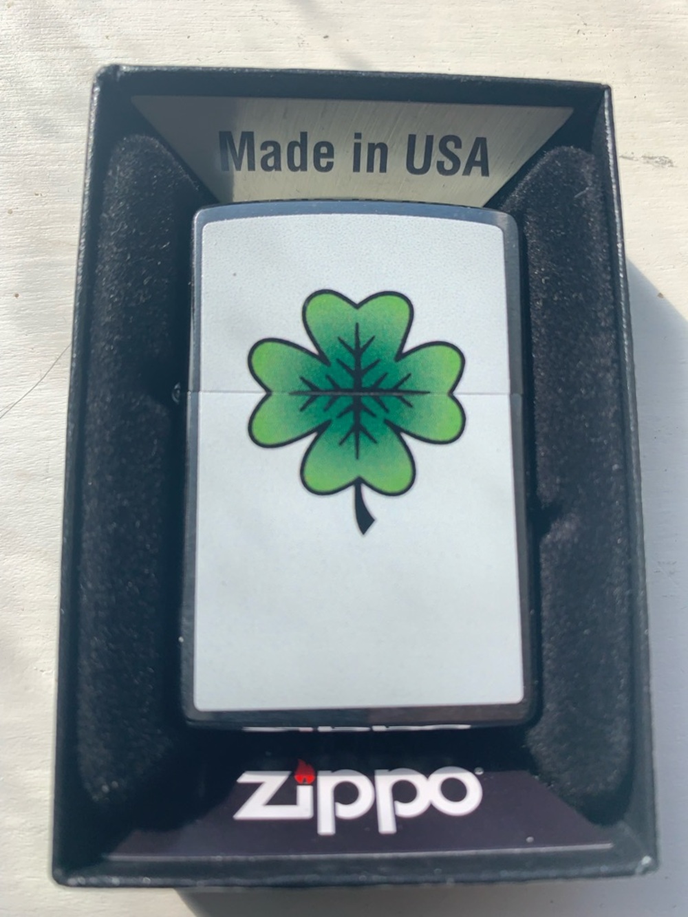 New ZIPPO “Lucky Ilse Indiana Jones & The Last Crusade Shamrock Lighter” Replica